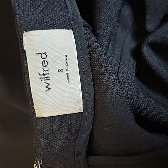 Wilfred Black Jumpsuit From Aritzia with Wide-Leg and Tie Back - Picture 8 of 10